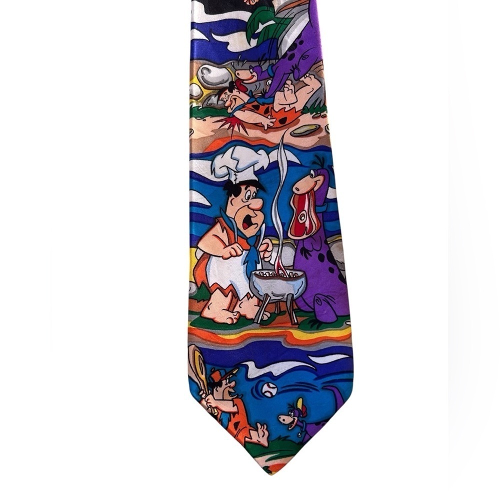 Flintstones Cartoon Tie